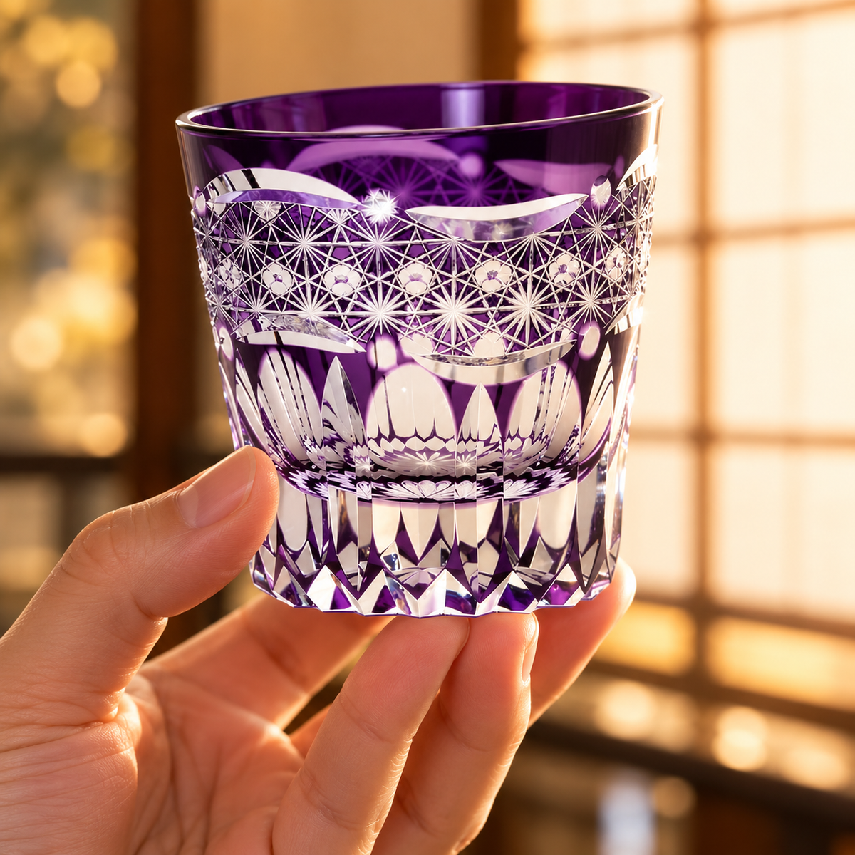 Purple Dawn Whisky Glass