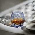Cobalt Kiku-tsunagi Base Whiskey Glass