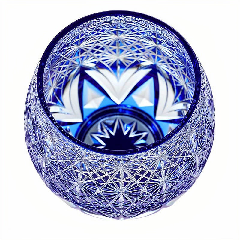 Cobalt Base Whiskey Glass