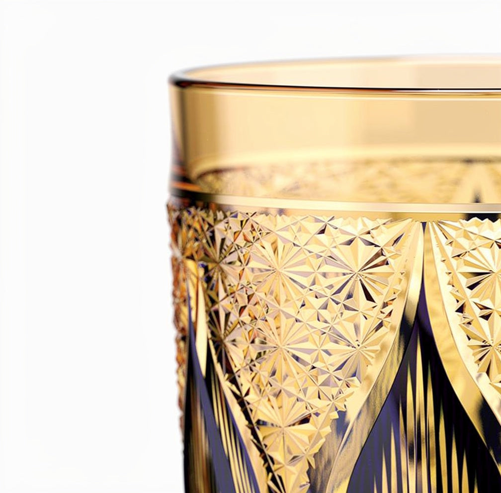 Cobalt Asa-no-ha Evening Pour Tumbler