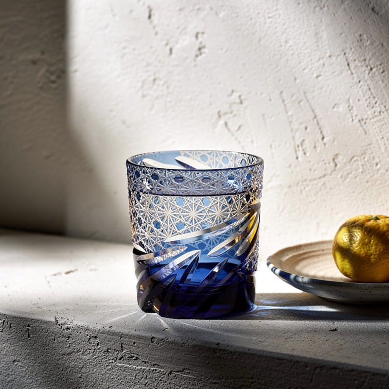 Cobalt Facet Tumbler