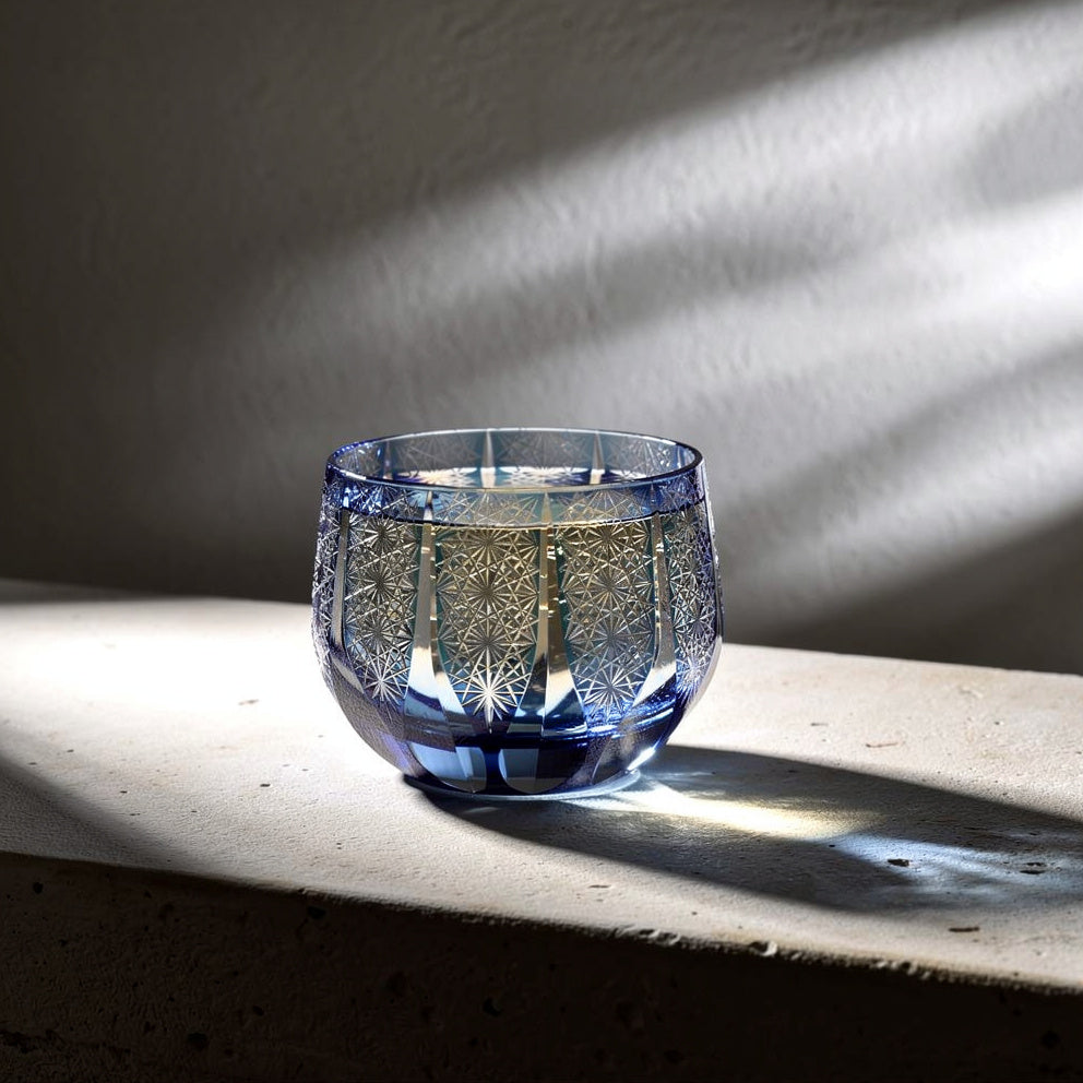 Cobalt First Pour Sake Glass