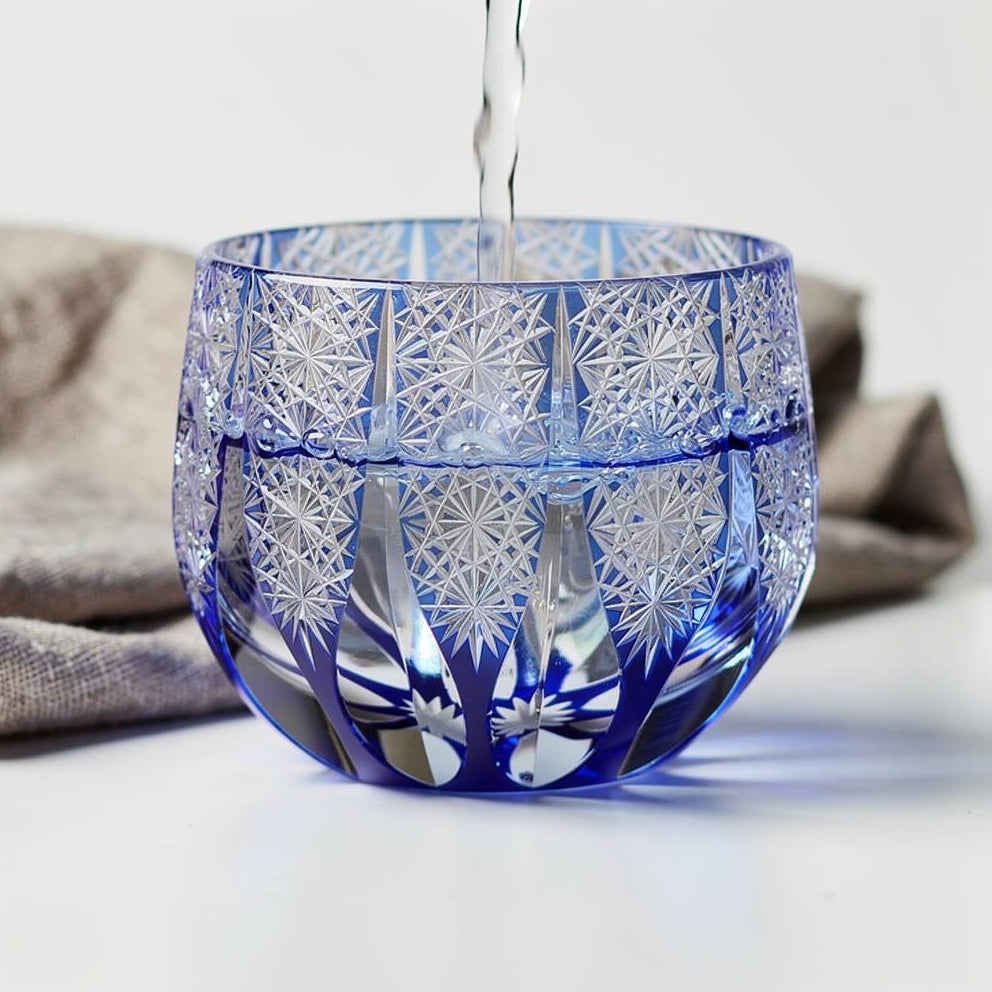 Cobalt First Pour Sake Glass