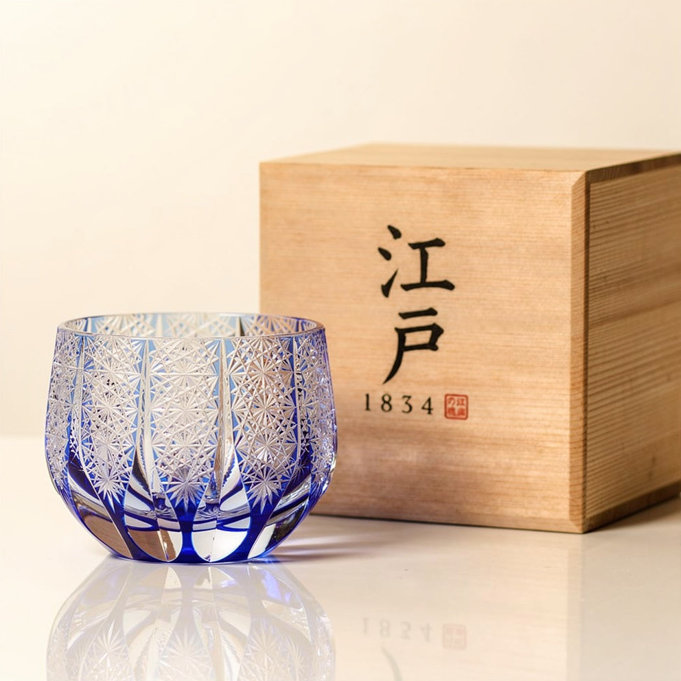 Cobalt First Pour Sake Glass