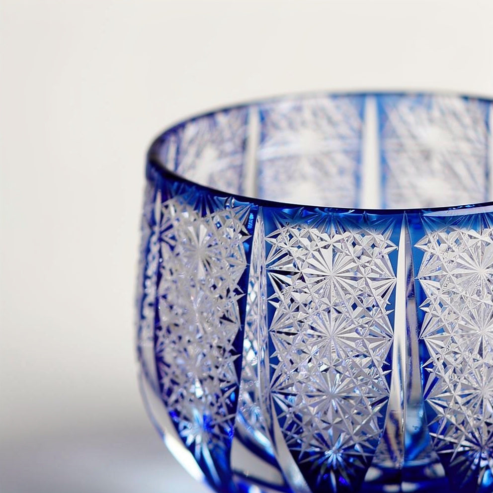 Cobalt First Pour Sake Glass
