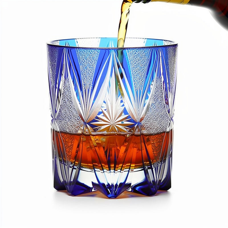 Cobalt First Pour Whiskey Glass
