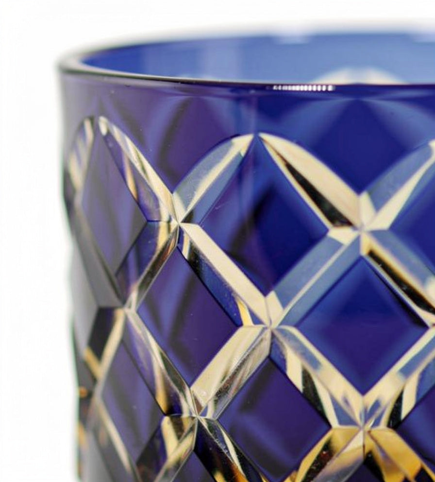 Cobalt Light Study Whiskey Glass