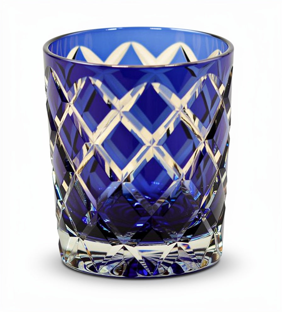 Cobalt Light Study Whiskey Glass
