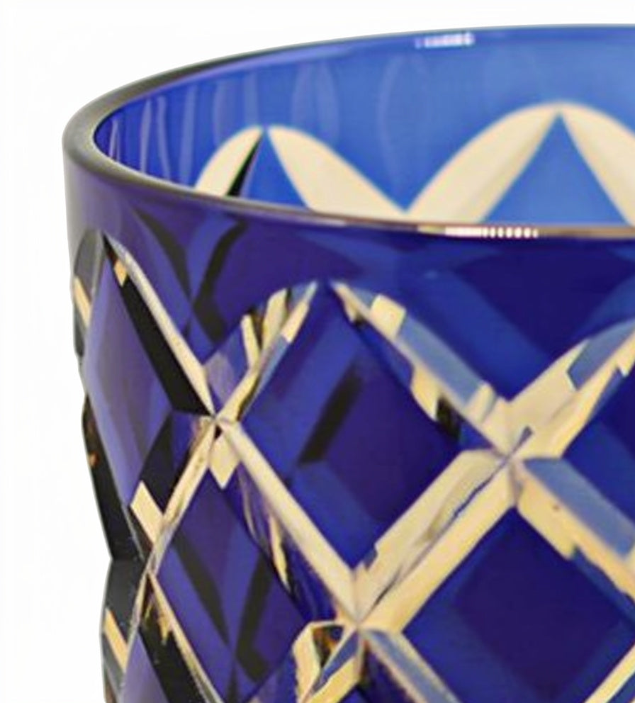 Cobalt Light Study Whiskey Glass