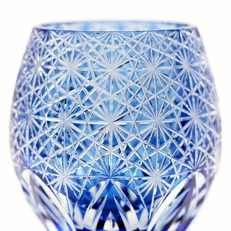 Cobalt Orb Whiskey Glass