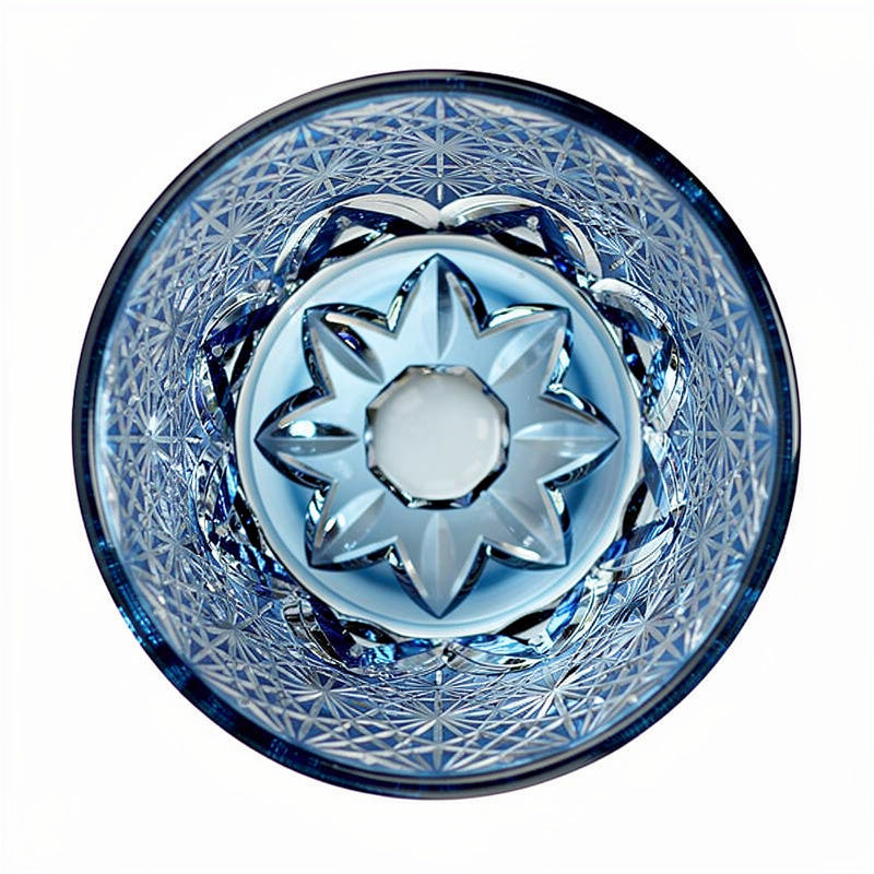Cobalt Orb Whiskey Glass
