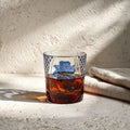Cobalt Rokkaku-Kagome Petal Whiskey Glass
