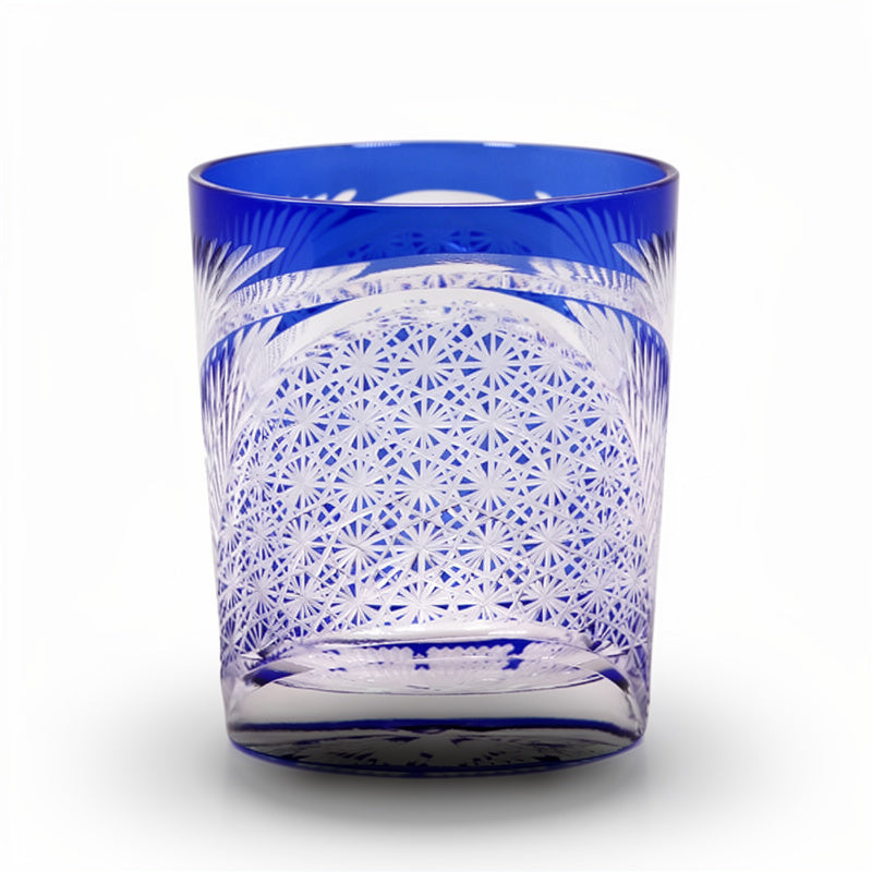 Mist Blue First Pour Whiskey Glass