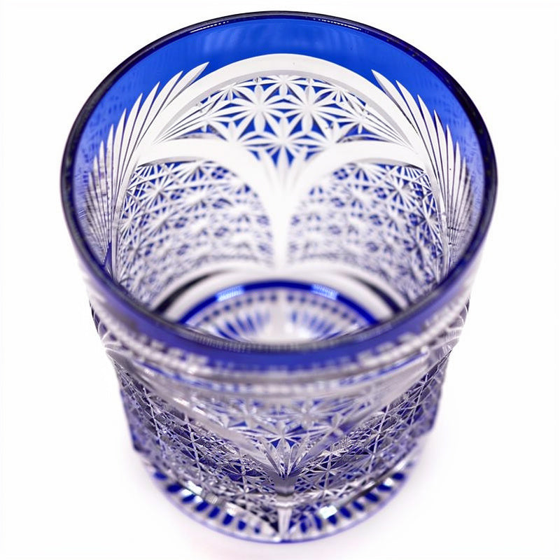 Mist Blue First Pour Whiskey Glass