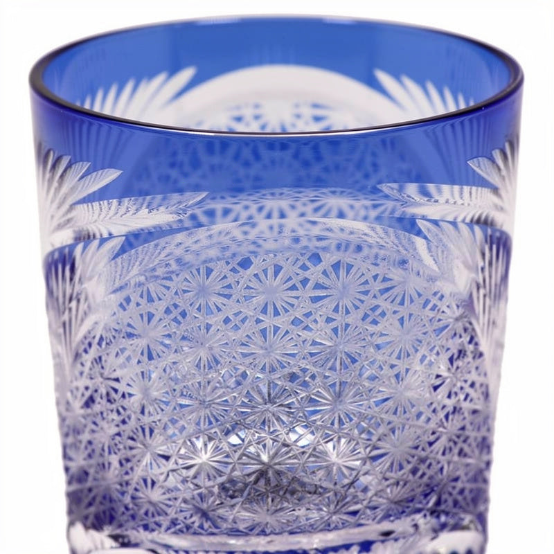 Mist Blue First Pour Whiskey Glass