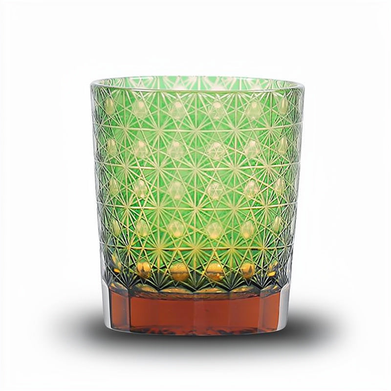 Pine Grid Whiskey Glass