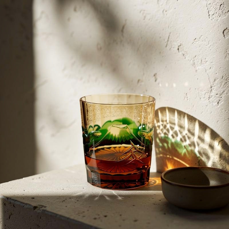 Pine Mountain Glass Whiskey Glass