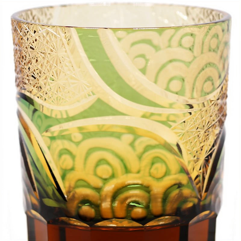 Pine Overlay Whiskey Glass
