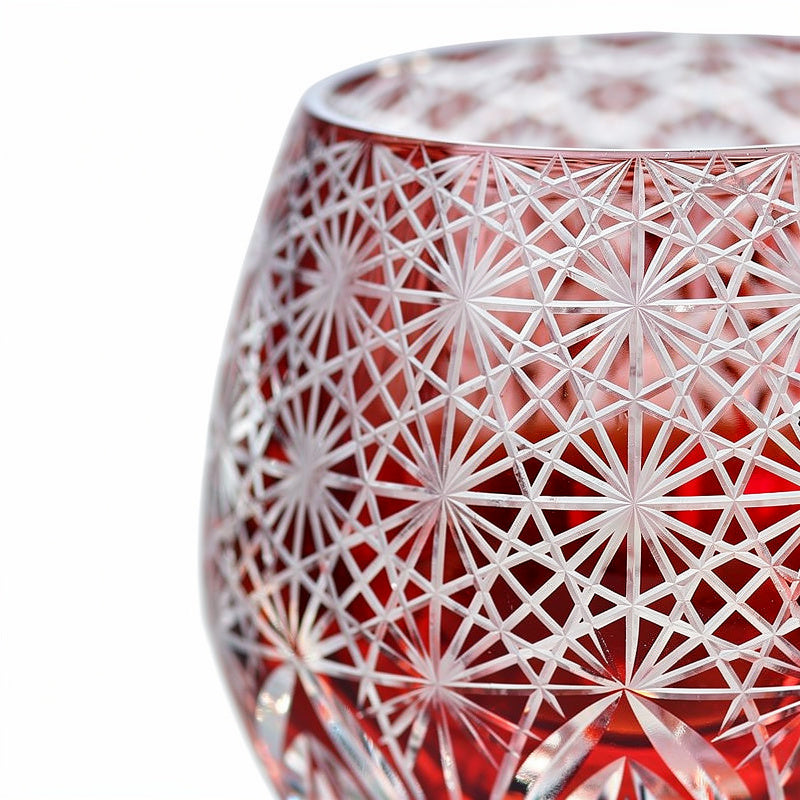 Ruby Base Whiskey Glass