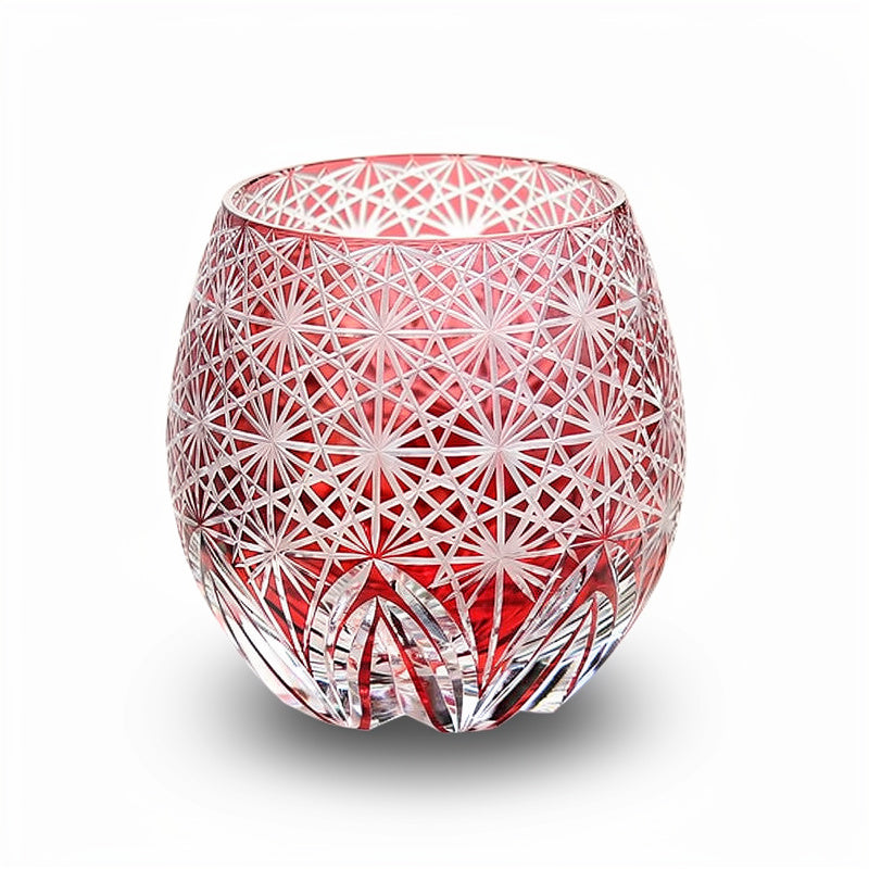 Ruby Base Whiskey Glass