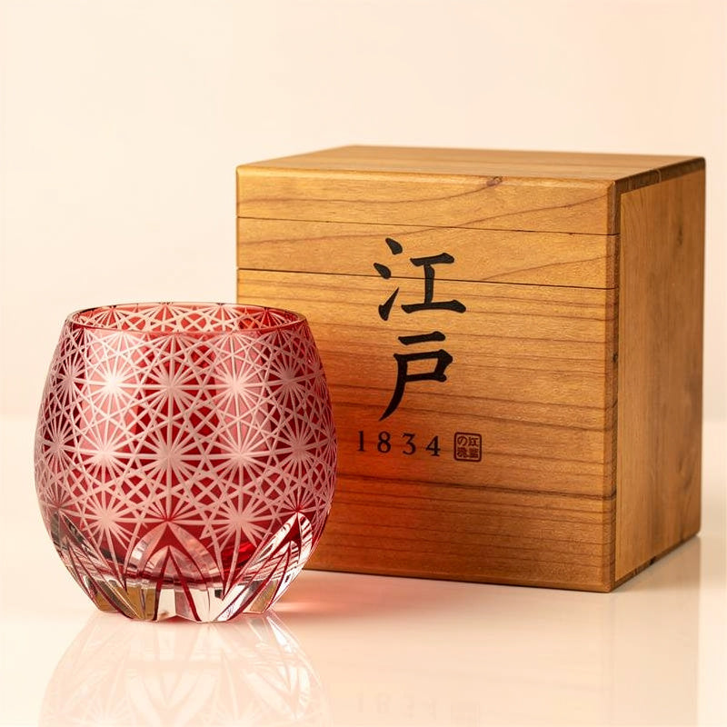 Ruby Base Whiskey Glass
