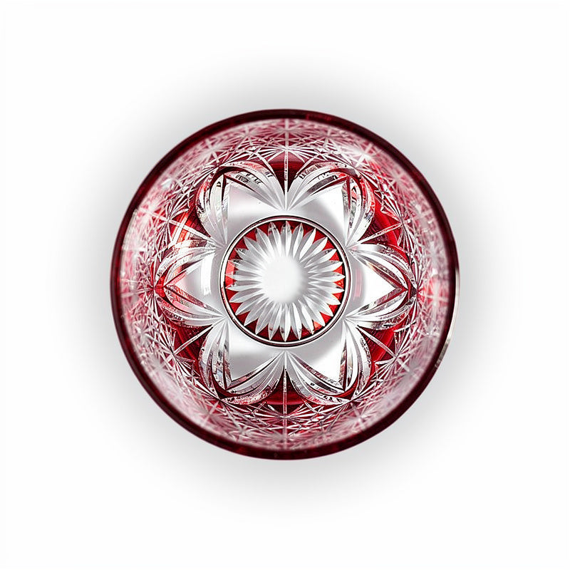 Ruby Base Whiskey Glass