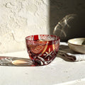 Ruby Flower Sake Glass, caustic hero