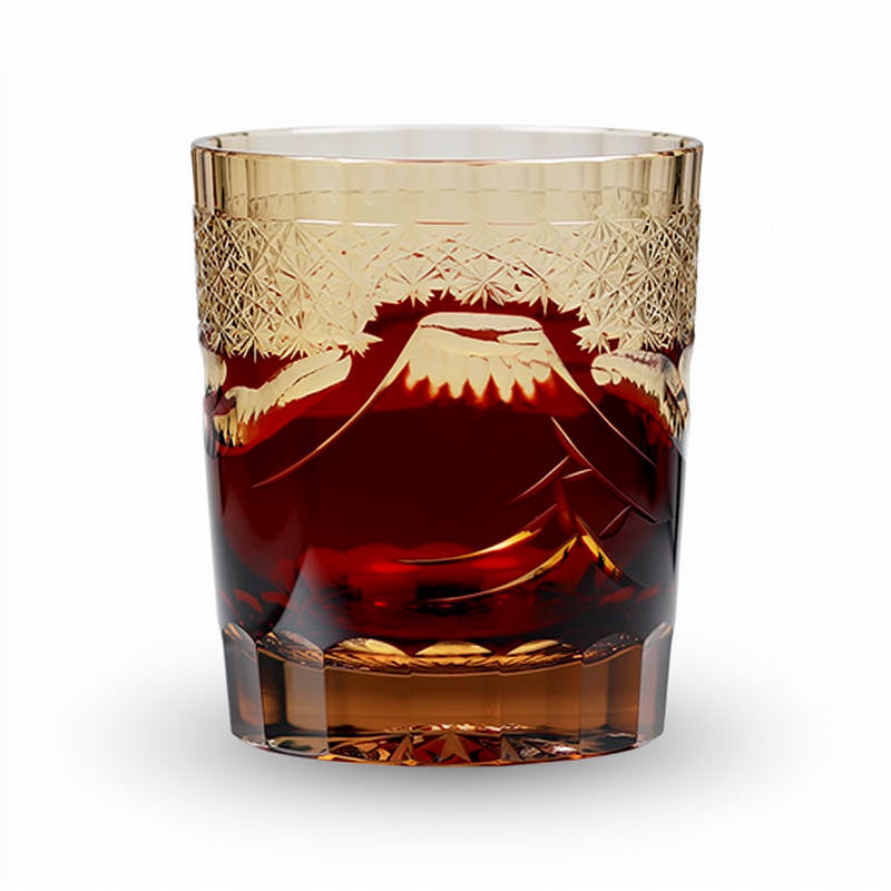 Ruby Mountain Glass Whiskey Glass