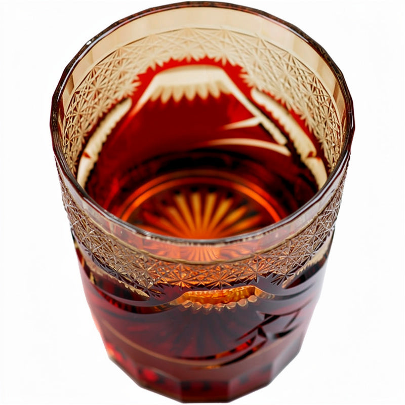 Ruby Mountain Glass Whiskey Glass