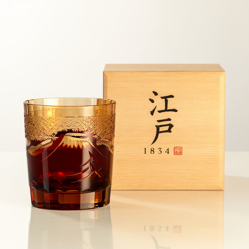 Ruby Mountain Glass Whiskey Glass