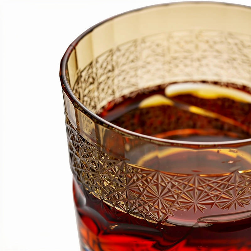 Ruby Mountain Glass Whiskey Glass