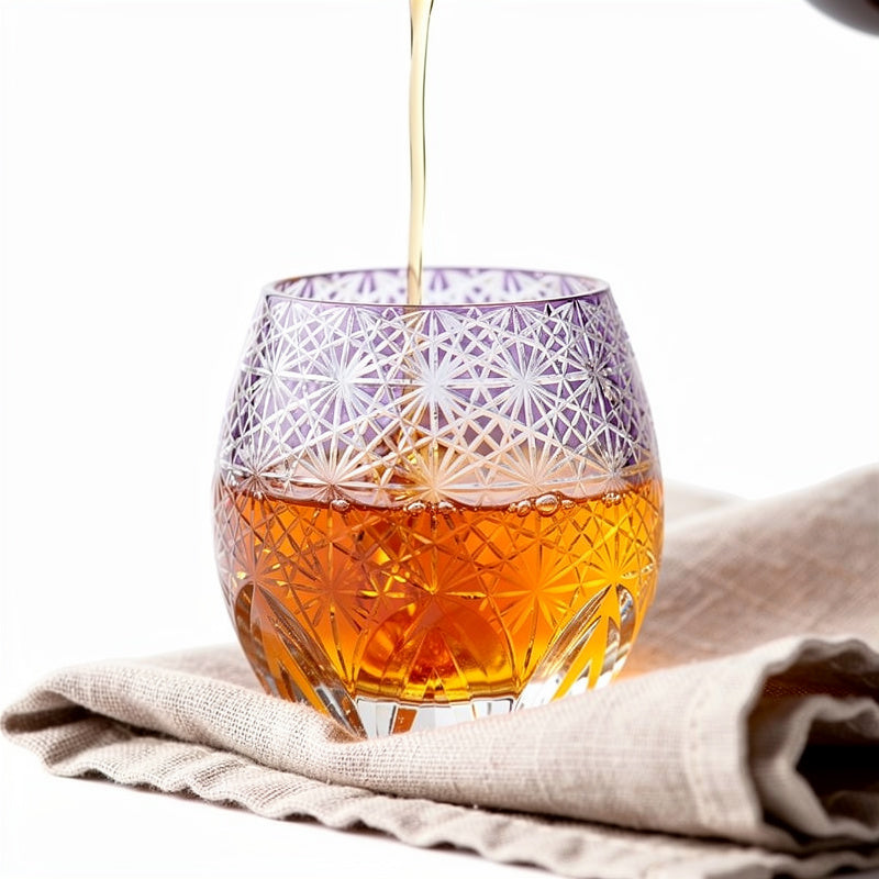 Ruby Orb Whiskey Glass