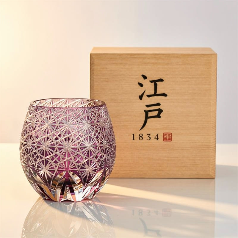 Ruby Orb Whiskey Glass