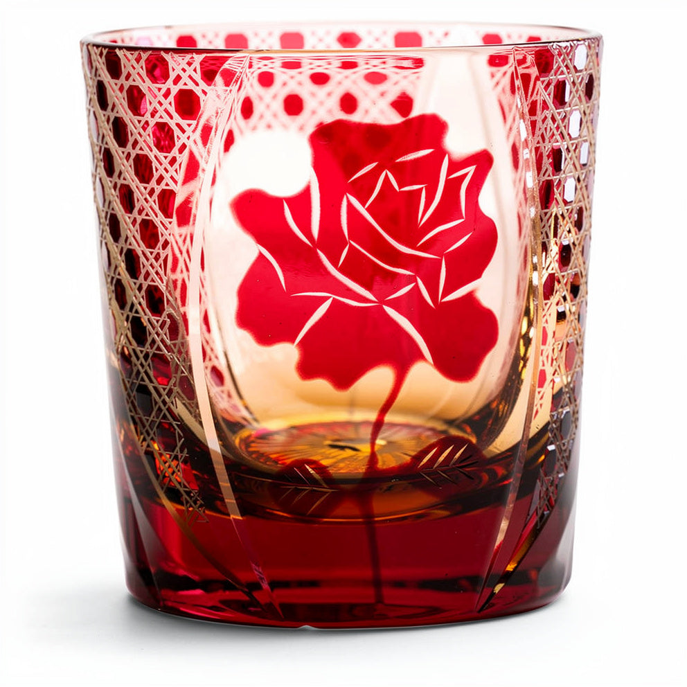 Ruby Petal Whiskey Glass