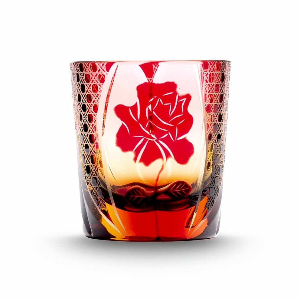 Ruby Petal Whiskey Glass