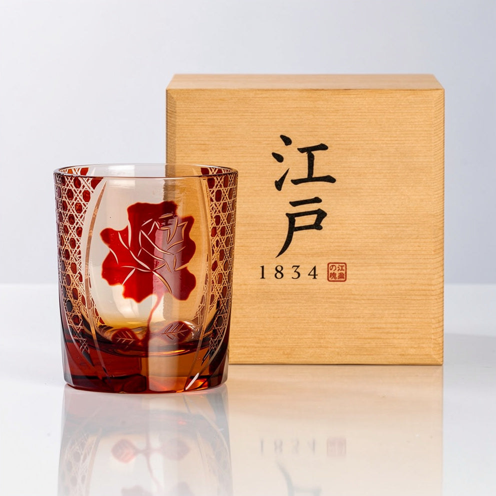 Ruby Petal Whiskey Glass