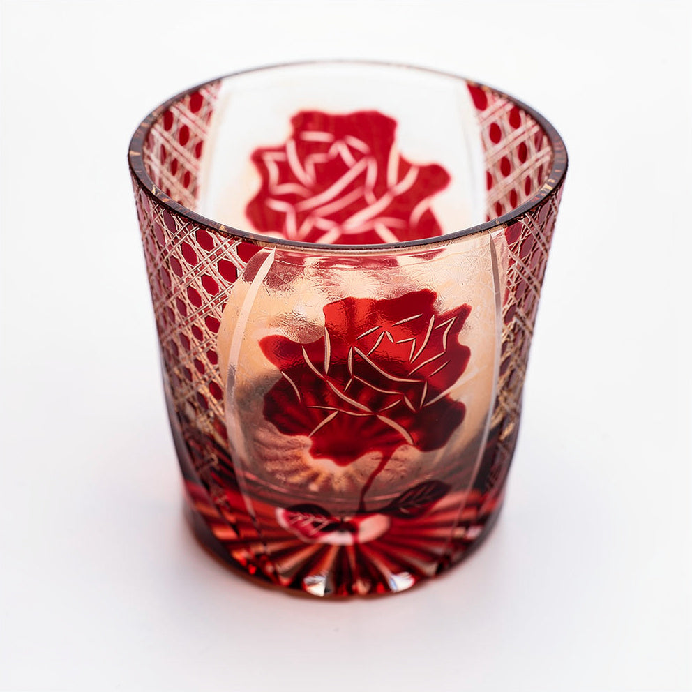 Ruby Petal Whiskey Glass