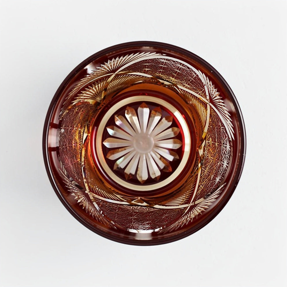 Ruby Prism Whiskey Glass