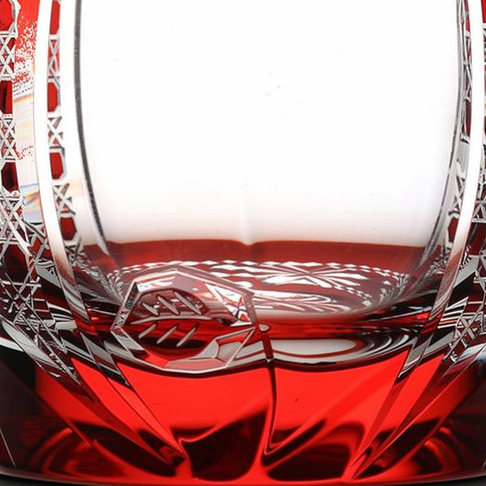 Ruby Hakkaku-Kagome Whiskey Glass