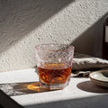 Ruby Rim Light Whiskey Glass
