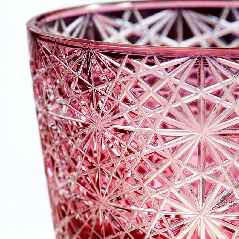 Ruby Rim Light Whiskey Glass