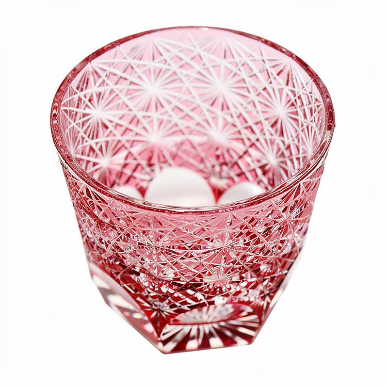 Ruby Rim Light Whiskey Glass