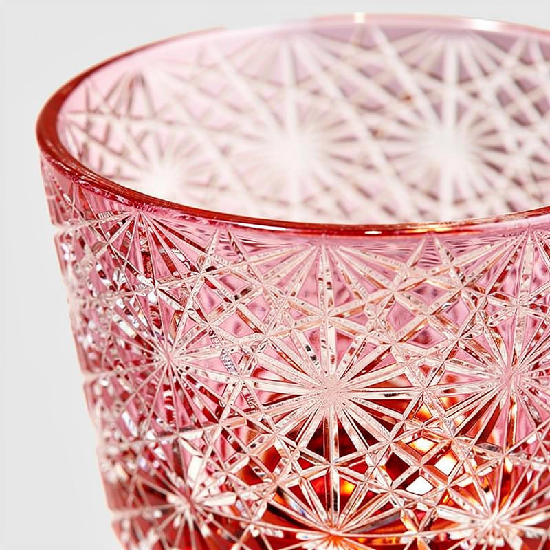 Ruby Rim Light Whiskey Glass