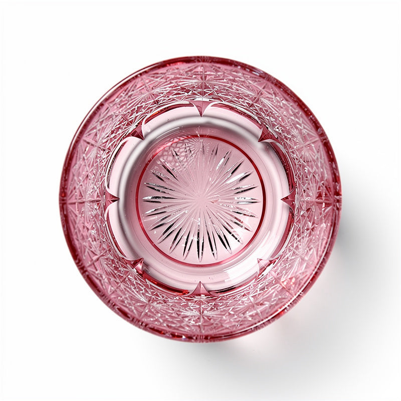 Ruby Rim Light Whiskey Glass