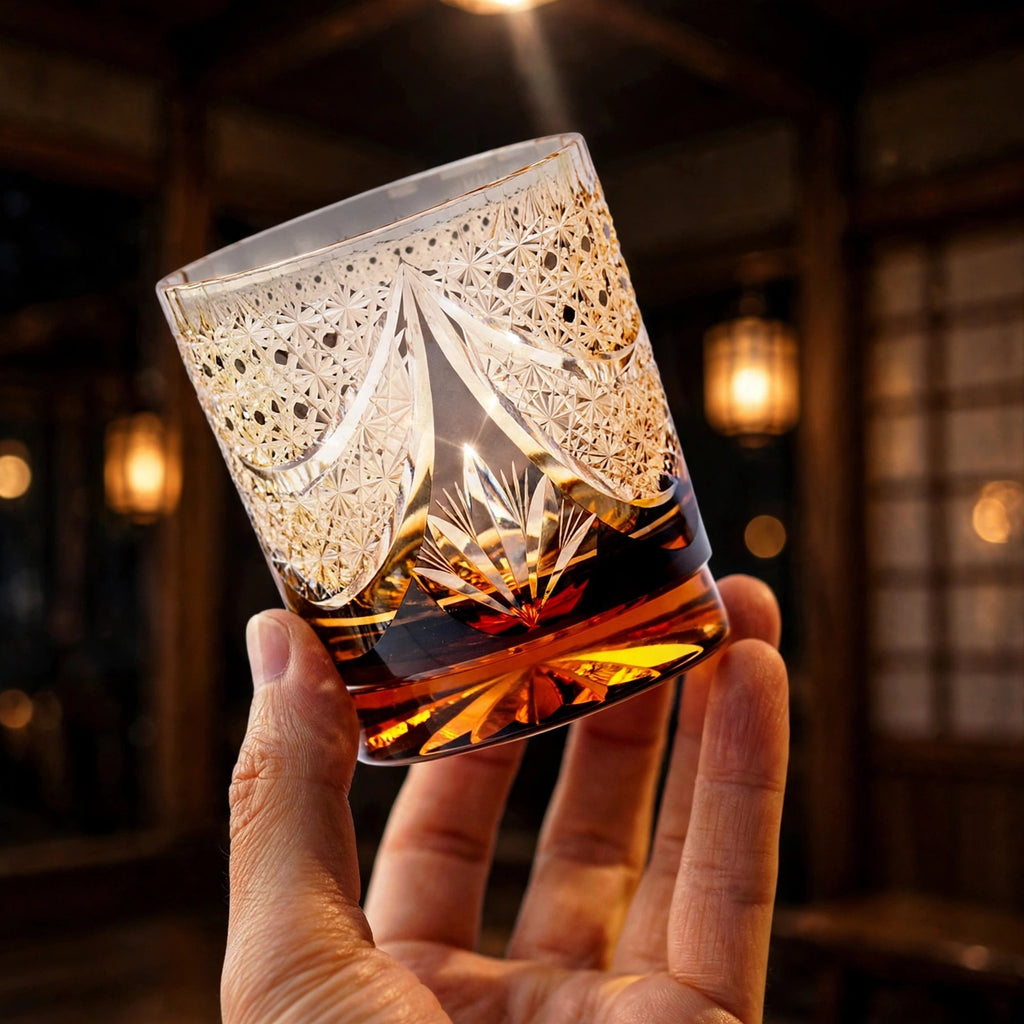 Smoke Lightning Whisky Glass, hand held proof of use
