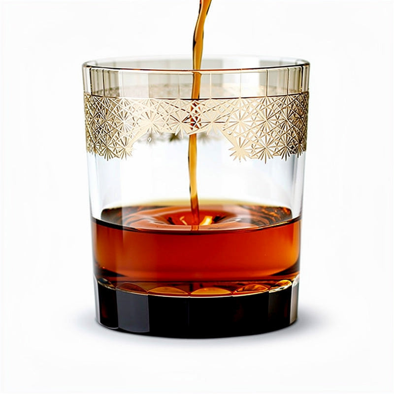 Smoke Asa-no-ha Mountain Glass Whiskey Glass