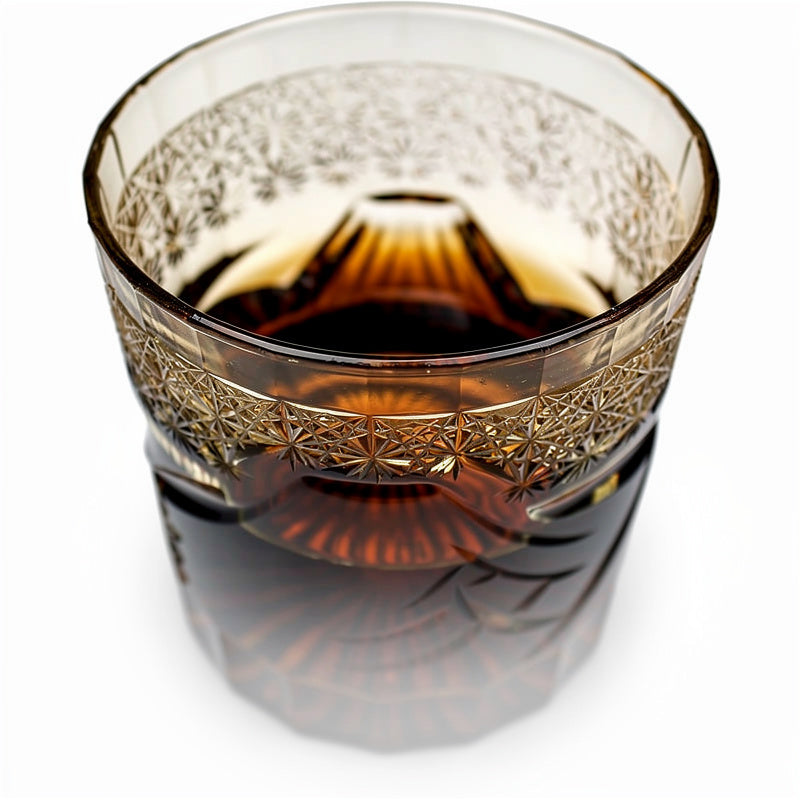 Smoke Mountain Glass Whiskey Glass