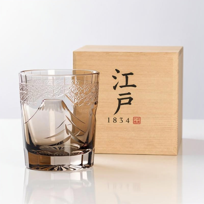Smoke Asa-no-ha Mountain Glass Whiskey Glass