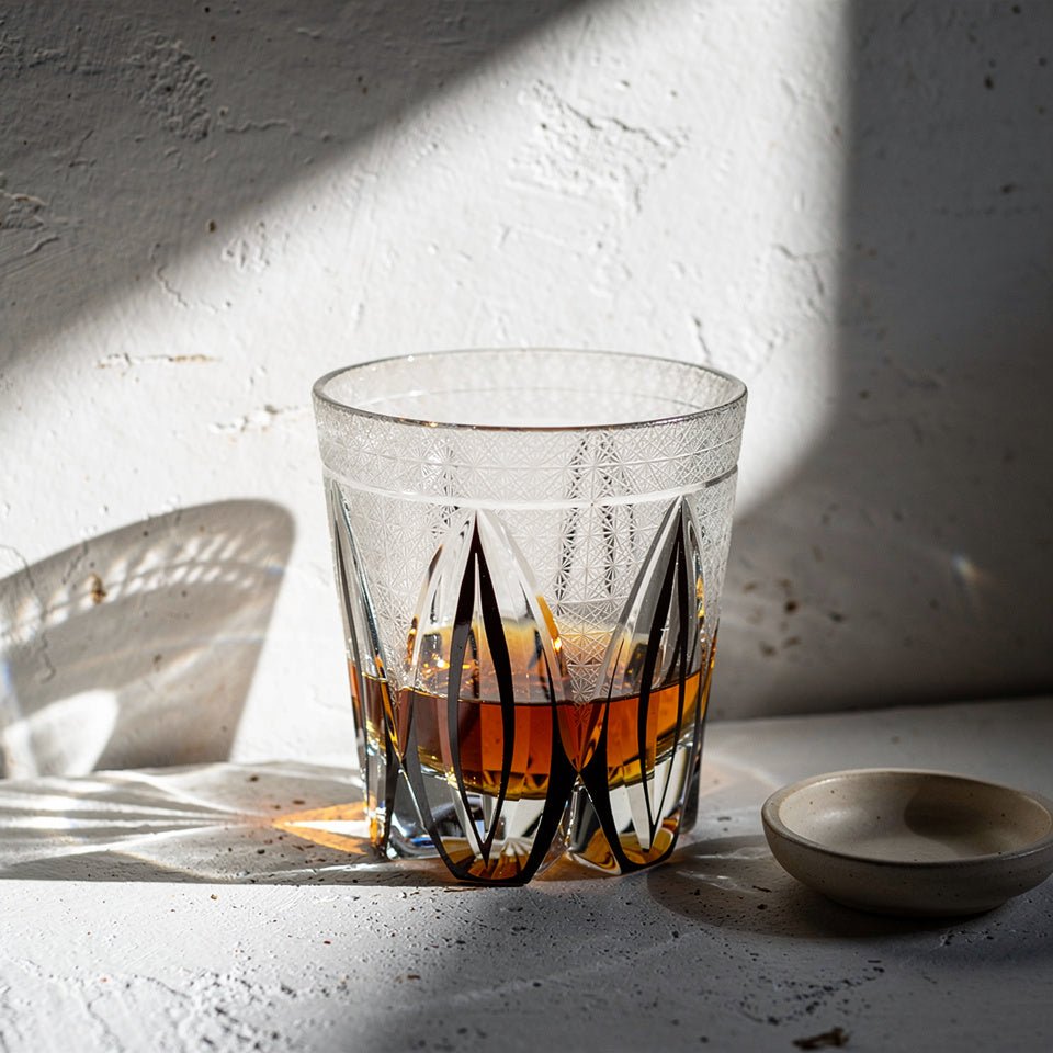 Smoke Kiku-tsunagi Ridge Whiskey Glass