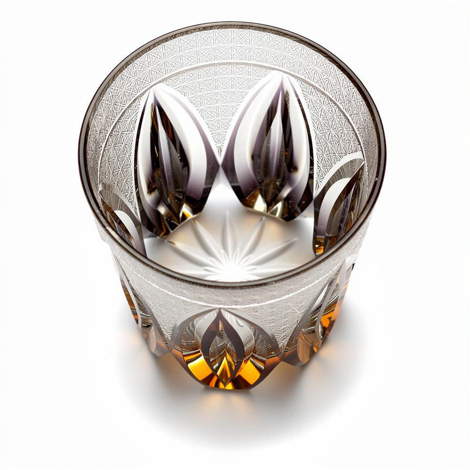 Smoke Kiku-tsunagi Ridge Whiskey Glass